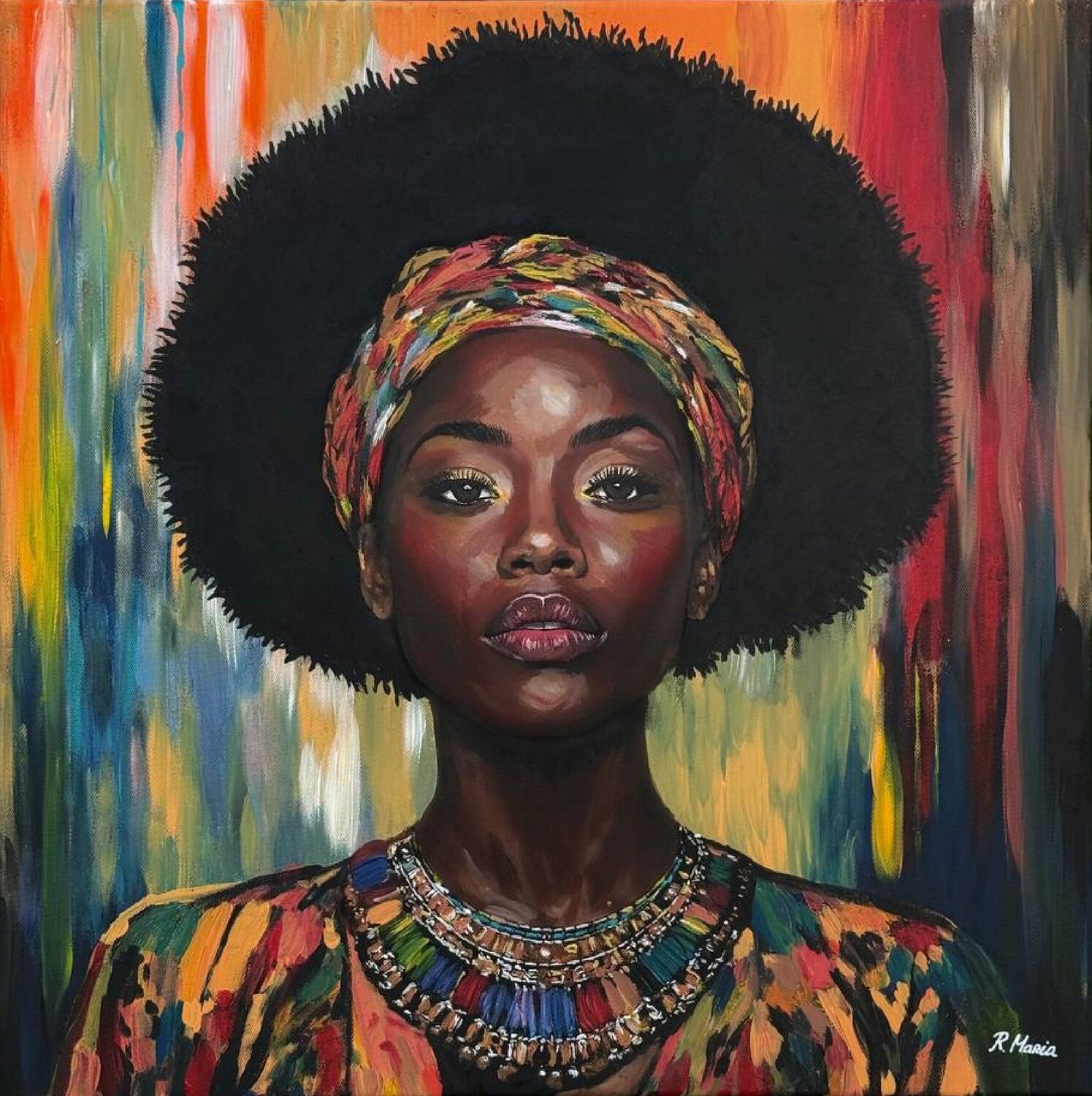 Dans She Who Wears the Sun Marija Ruisi Original painting for sale