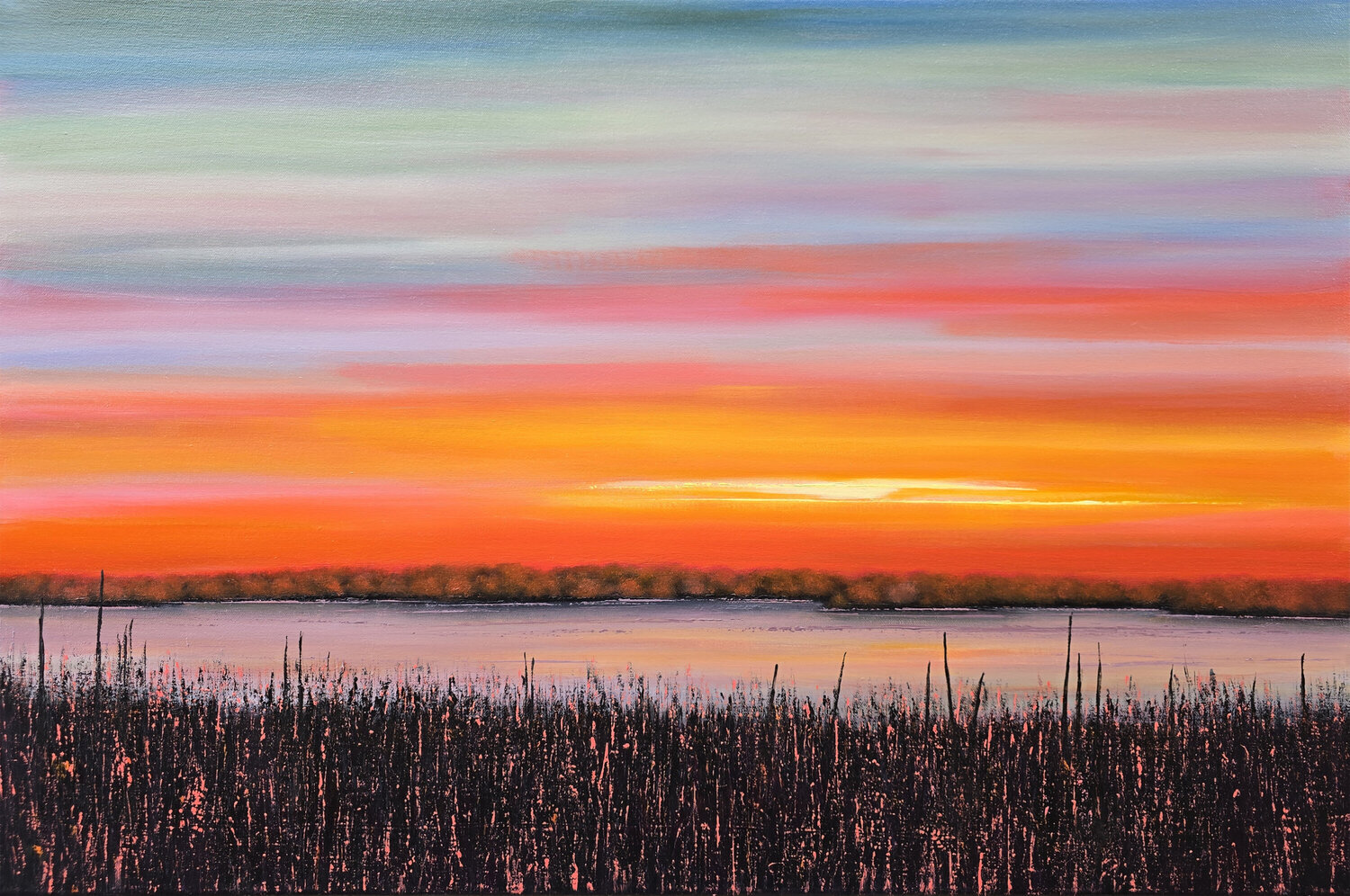 Peace Among Reeds Faith Patterson Original painting for sale