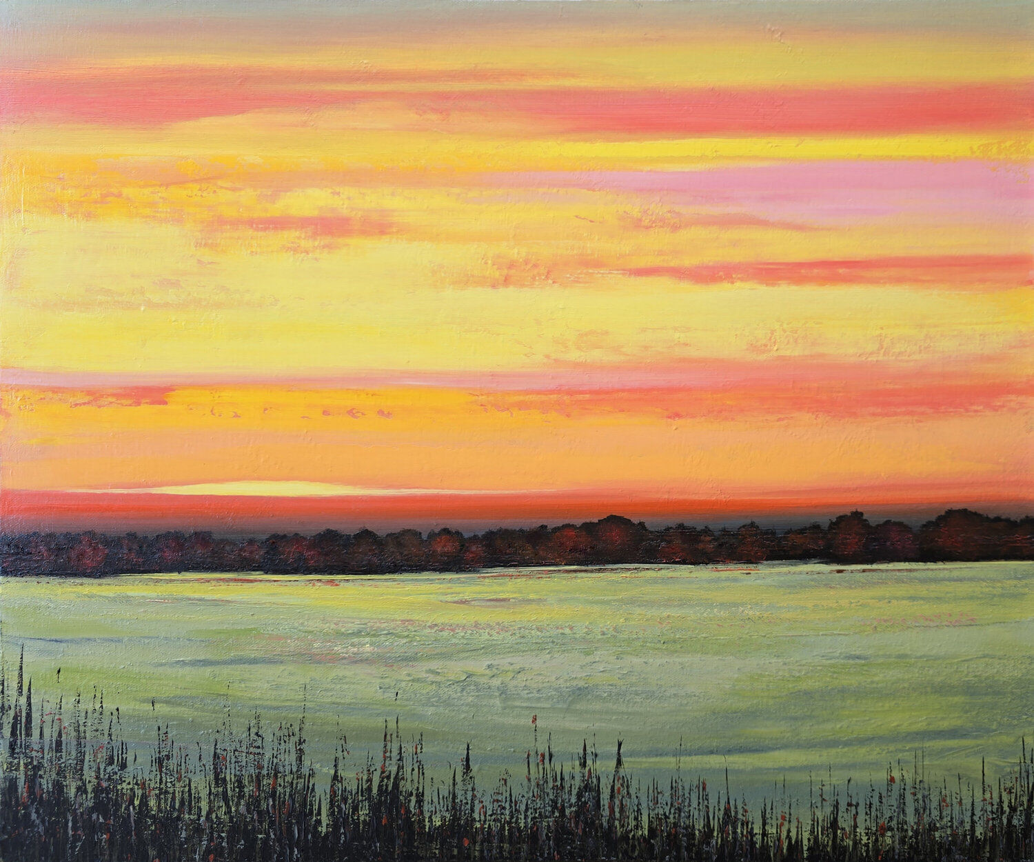 When the Meadow Dims Faith Patterson Originalgemälde zu verkaufen