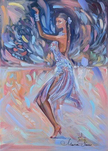 Cha Cha by Marina Kaiser, Painting for Sale on Select