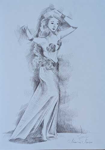 "1000 und 1 Nacht" by Marina Kaiser, Drawing for Sale on Select