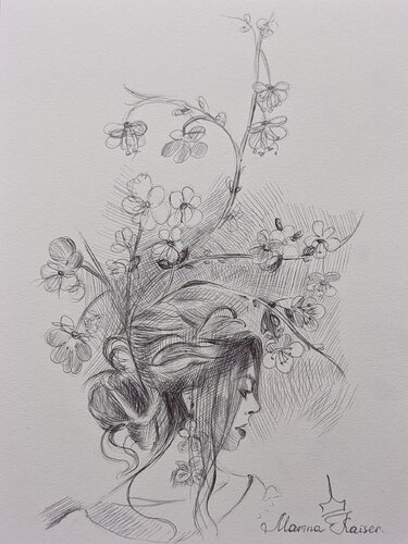 Frühling in mir by Marina Kaiser, Drawing for Sale on Select