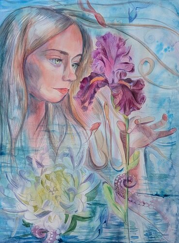 Zarte Welt by Marina Kaiser, Painting for Sale on Select