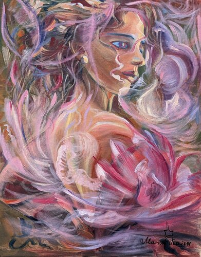 Blütenporträt by Marina Kaiser, Painting for Sale on Select