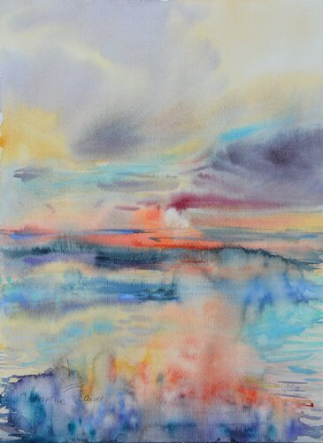 Meer als Zustand 4 by Marina Kaiser, Painting for Sale on Select