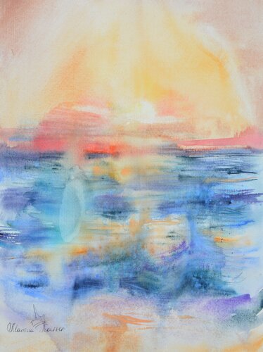 Meer als Zustand 5 by Marina Kaiser, Painting for Sale on Select