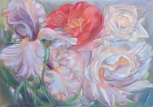 Blumenduett by Marina Kaiser, Painting for Sale on Select