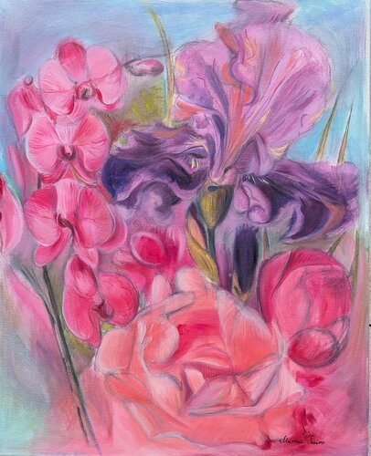 “Depth of Bloom” by Marina Kaiser, Painting for Sale on Select