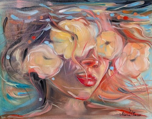 Korallenlippen by Marina Kaiser, Painting for Sale on Select