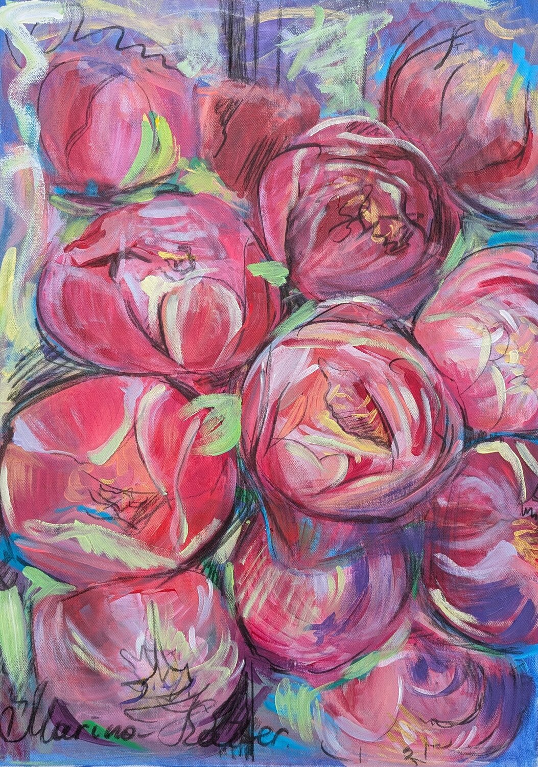 Luxus 2 Marina Kaiser Original painting for sale