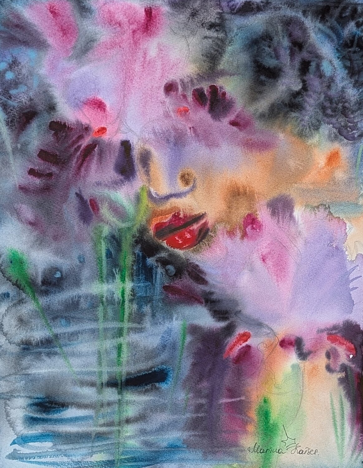 Irise Marina Kaiser Original painting for sale