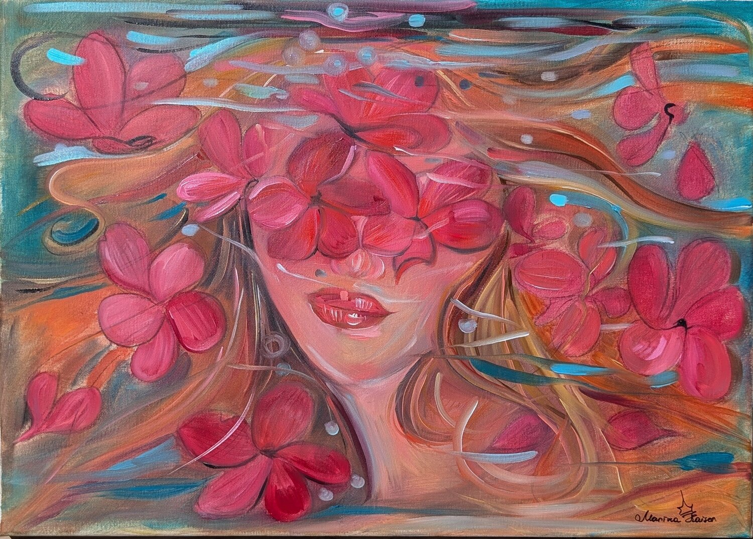 Frenchipania Marina Kaiser Original painting for sale