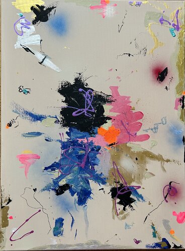 Fragments in motion by Martina Gvizdova, Painting for Sale on Select