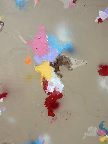 Tender Collision by Martina Gvizdova, Painting for Sale on Select