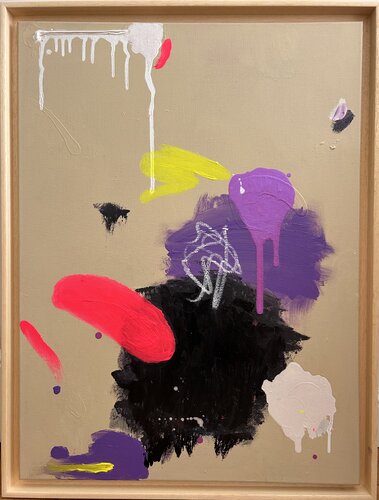 Blah Blah Beautiful by Martina Gvizdova, Painting for Sale on Select