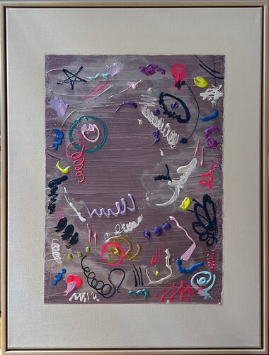 Neon Sky Lights by Martina Gvizdova, Painting for Sale on Select