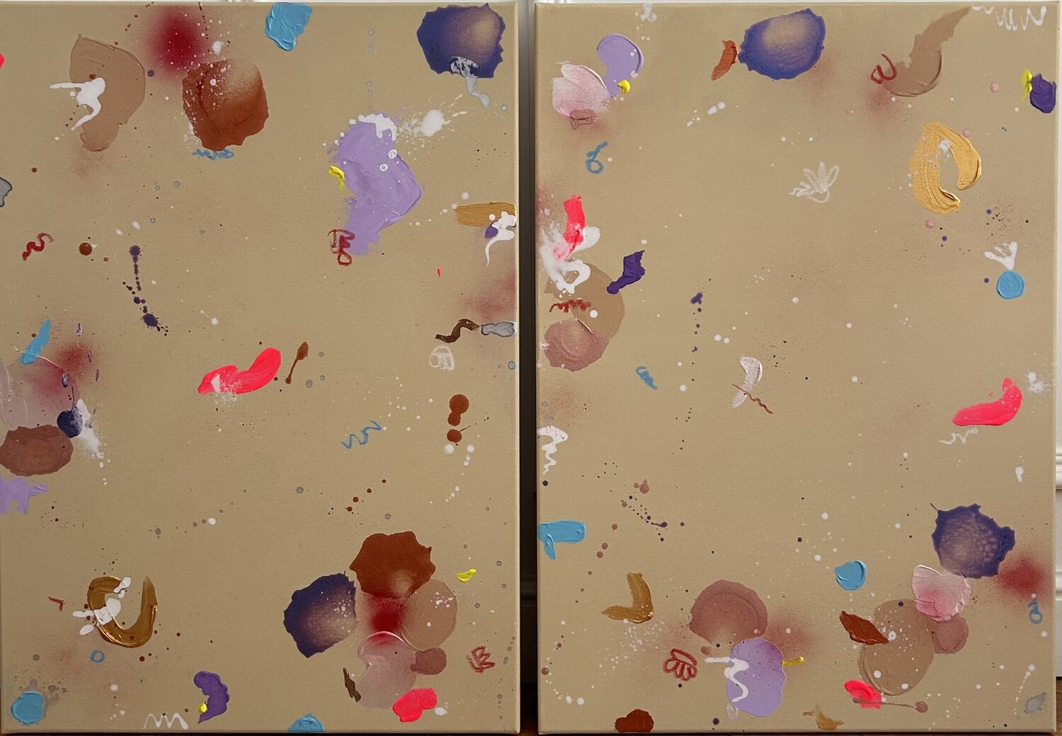 Neon Bloom Martina Gvizdova Original painting for sale