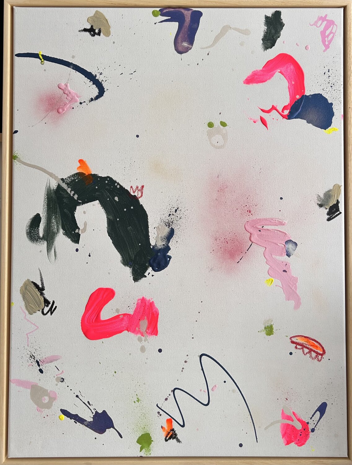 Neon Disco Martina Gvizdova Original painting for sale