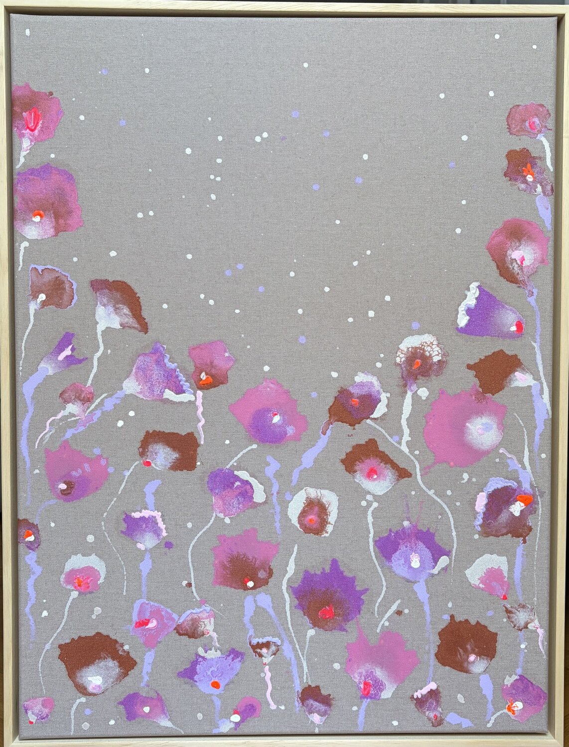 Stardust Bloom Martina Gvizdova Originalgemälde zu verkaufen