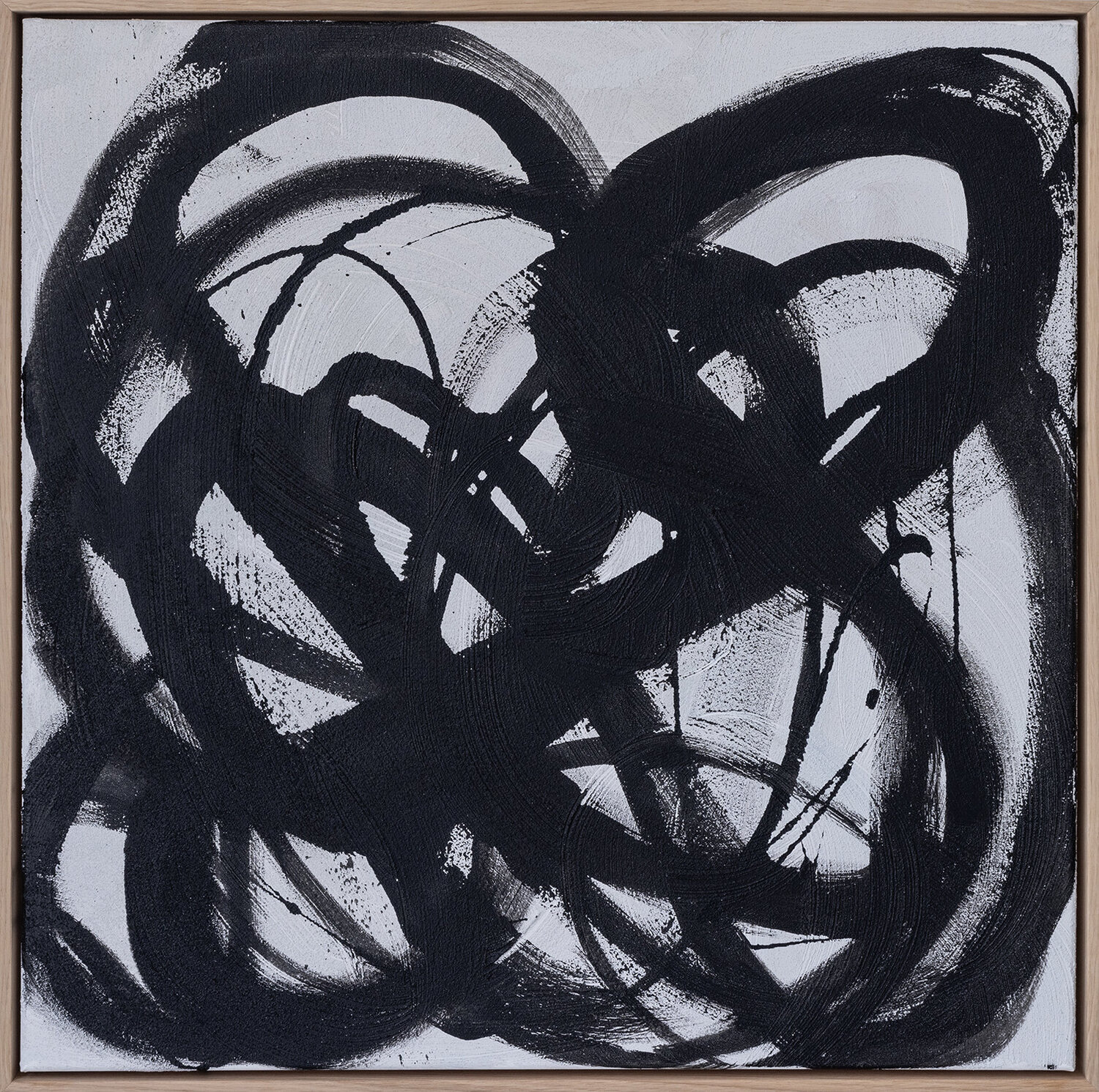 Black Strokes Mareike Böhmer Original painting for sale