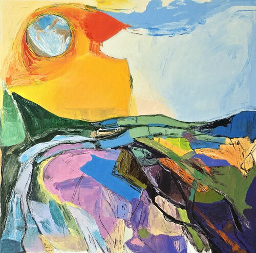 The Awakening of Styrian Mountain Spirit by Anna Burger, Painting for Sale on Select