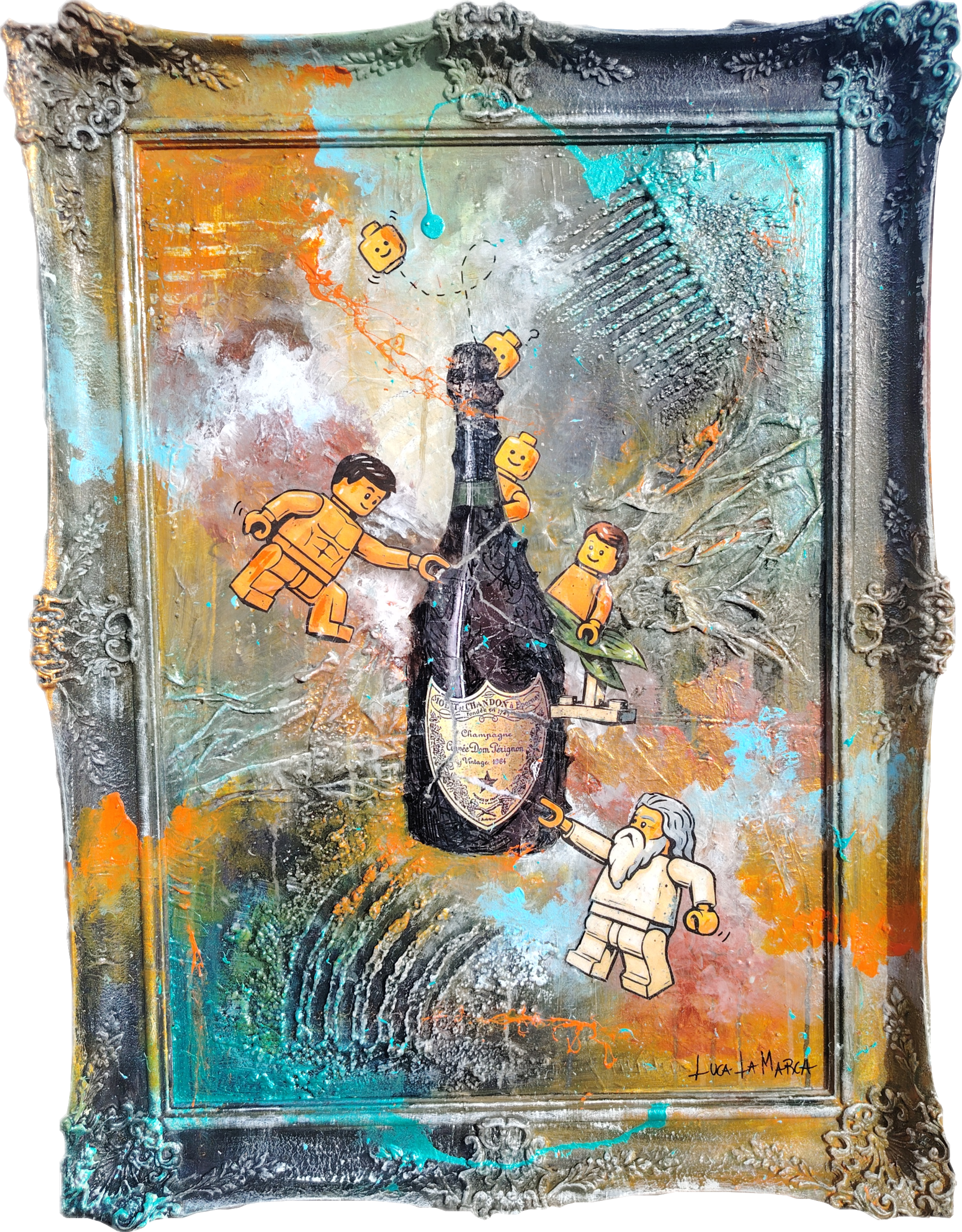 Dompe Style - Urban Luxury Pop Art Painting by Luca La Marca