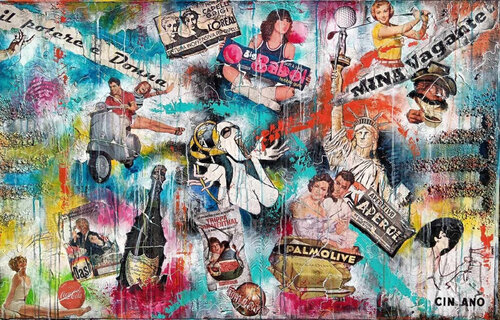 Il potere è donna - Urban Luxury Pop Art Painting by Luca La Marca by Luca La Marca, Painting for Sale on Select