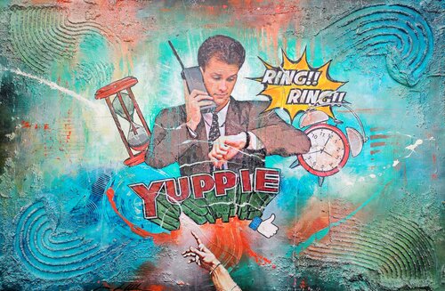 YUPPIE - Urban Luxury Pop Art Painting by Luca La Marca by Luca La Marca, Painting for Sale on Select