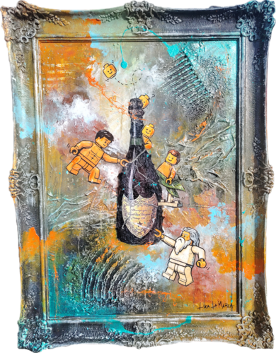 Dompe Style - Urban Luxury Pop Art Painting by Luca La Marca by Luca La Marca, Painting for Sale on Select