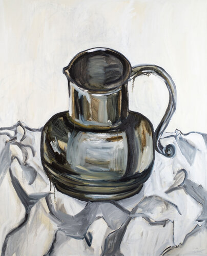 Tin pitcher by Hirofumi Miyauchi (Andecian), Painting for Sale on Select