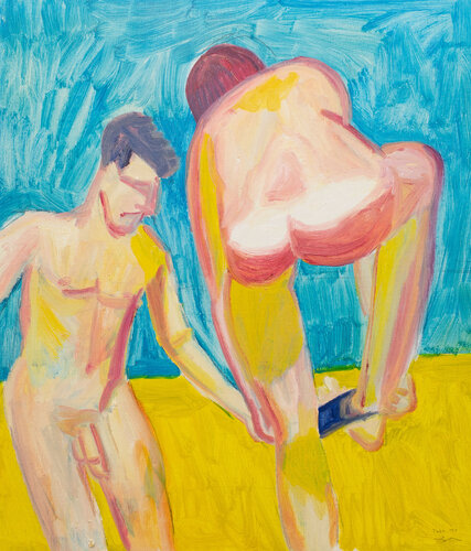 Nudist beach by Hirofumi Miyauchi (Andecian), Painting for Sale on Select