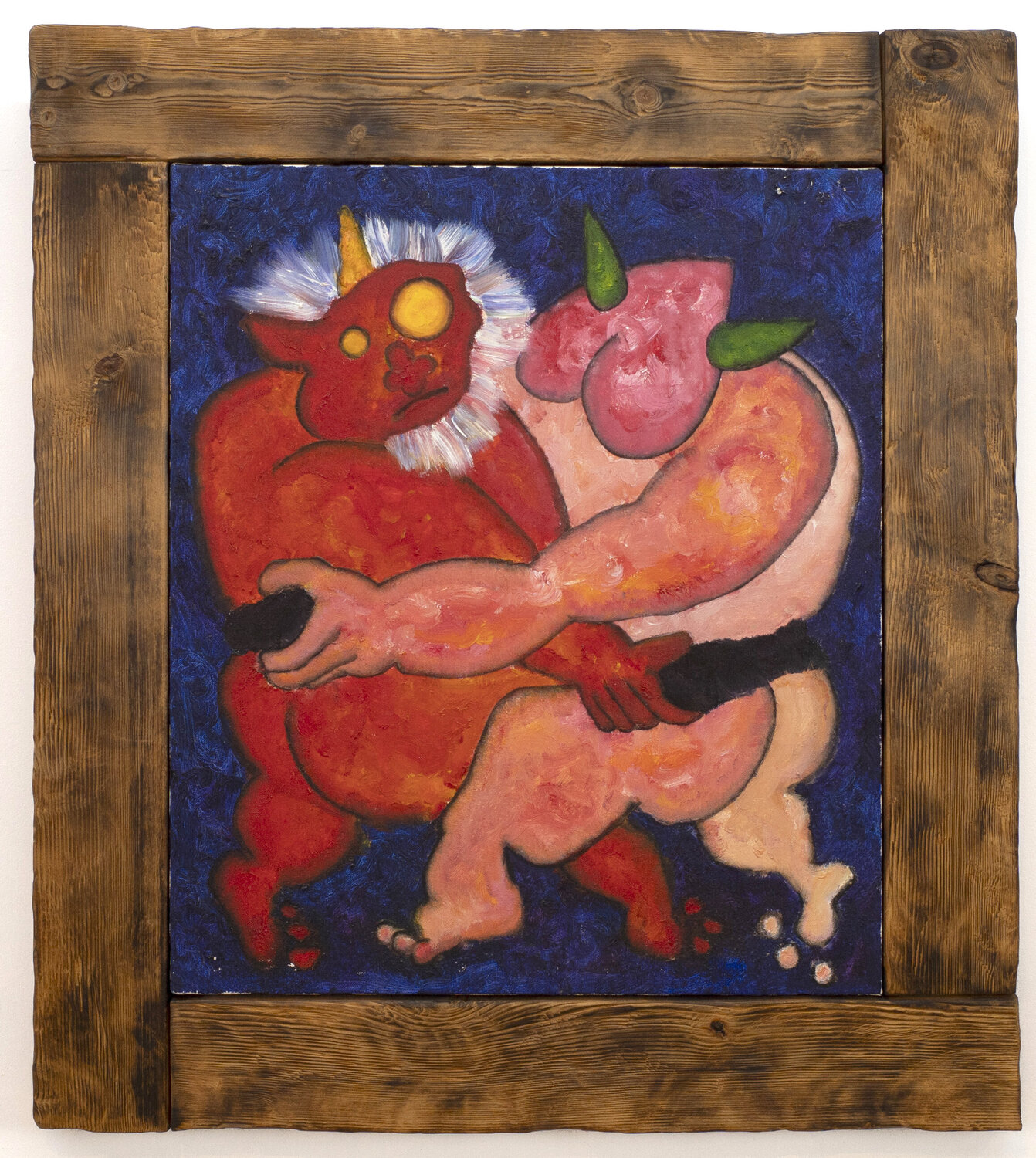 Sumo at night Hirofumi Miyauchi (Andecian) Original painting for sale