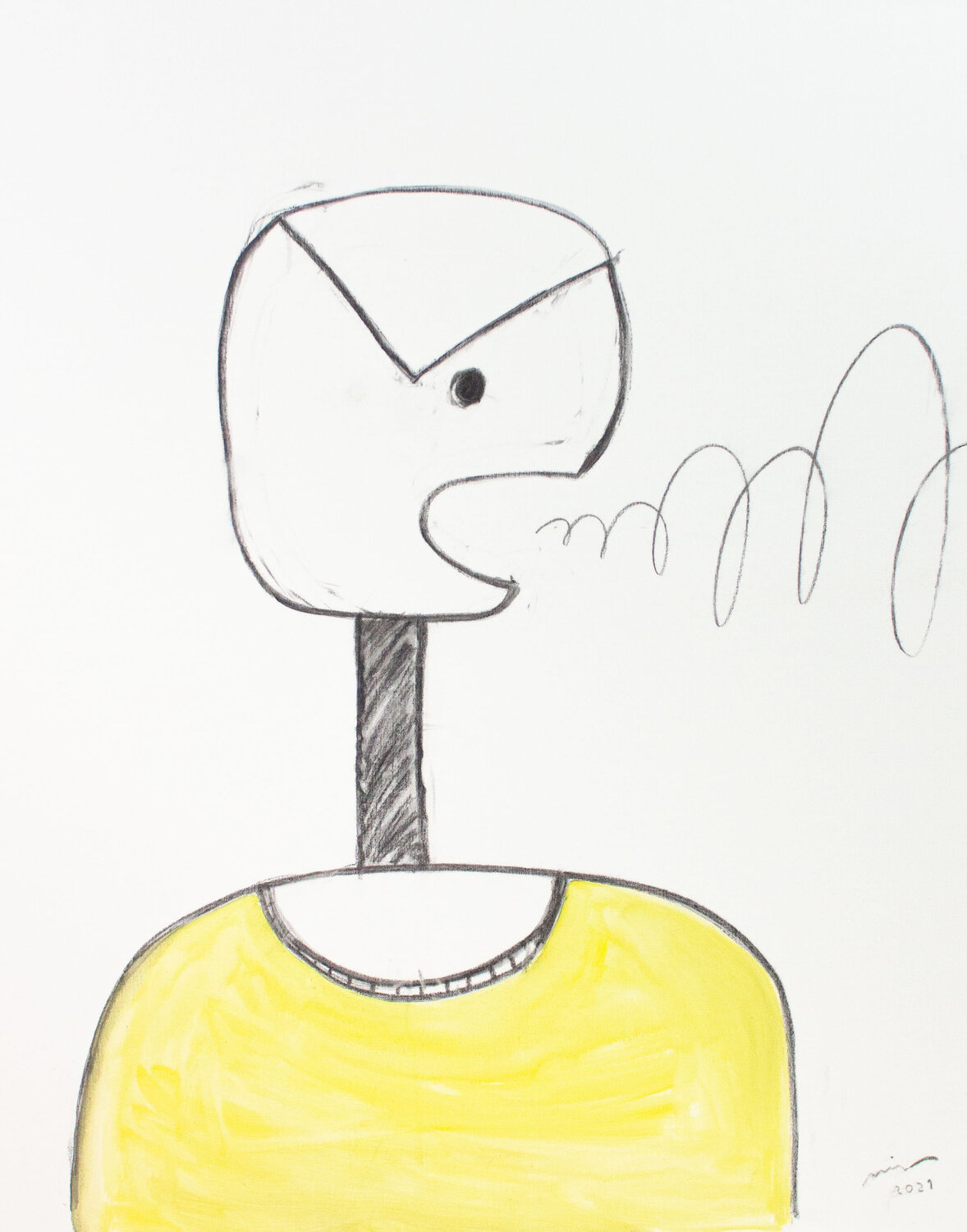 Voiceless voice Hirofumi Miyauchi (Andecian) Original painting for sale