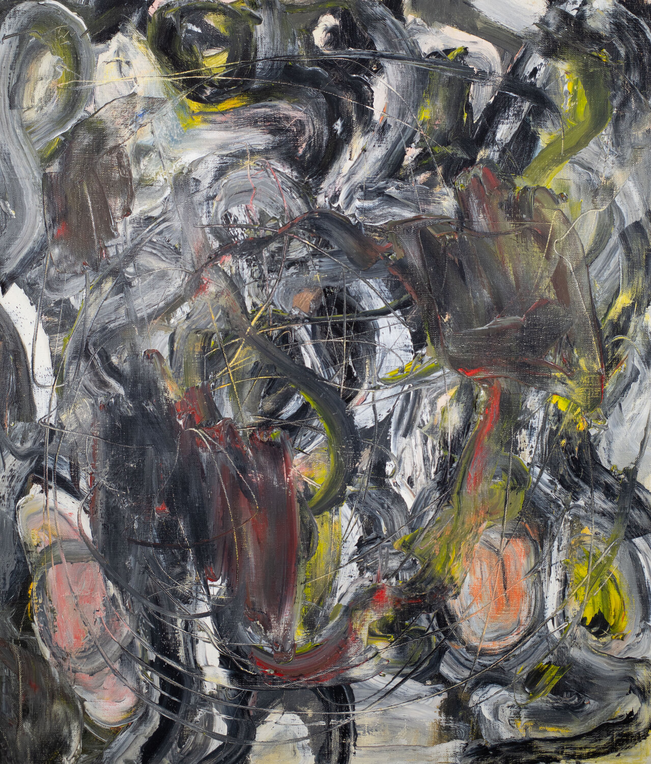 Untitled-black Hirofumi Miyauchi (Andecian) Original painting for sale
