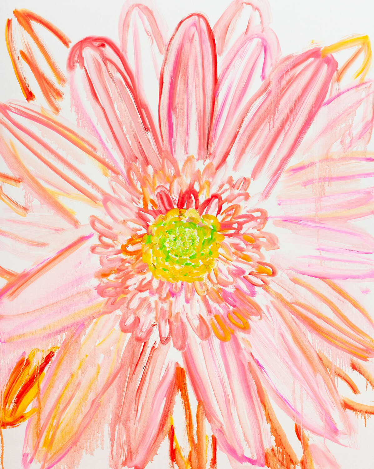 Gerbera Hirofumi Miyauchi (Andecian) Original painting for sale