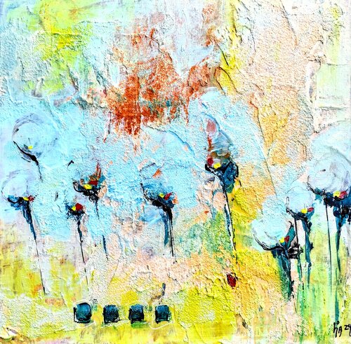 Blumentänzer II by Cornelia Seibt, Painting for Sale on Select