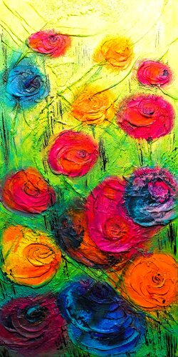 bunter Mix by Cornelia Seibt, Painting for Sale on Select