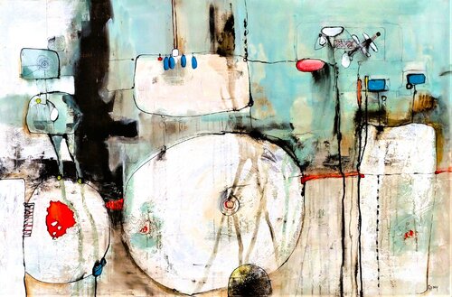 home by Cornelia Seibt, Painting for Sale on Select