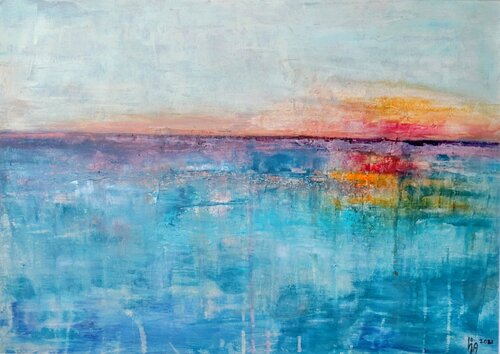 Sommerabend by Cornelia Seibt, Painting for Sale on Select