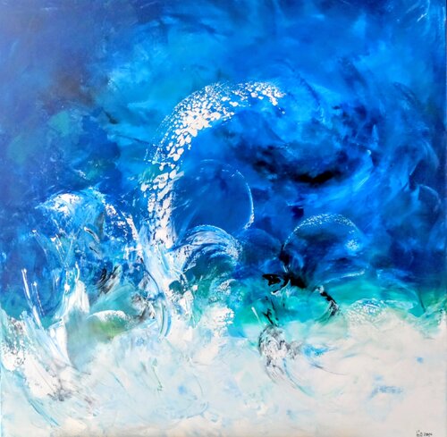 Wildes Wasser by Cornelia Seibt, Painting for Sale on Select