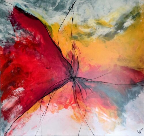 Orchidee by Cornelia Seibt, Painting for Sale on Select