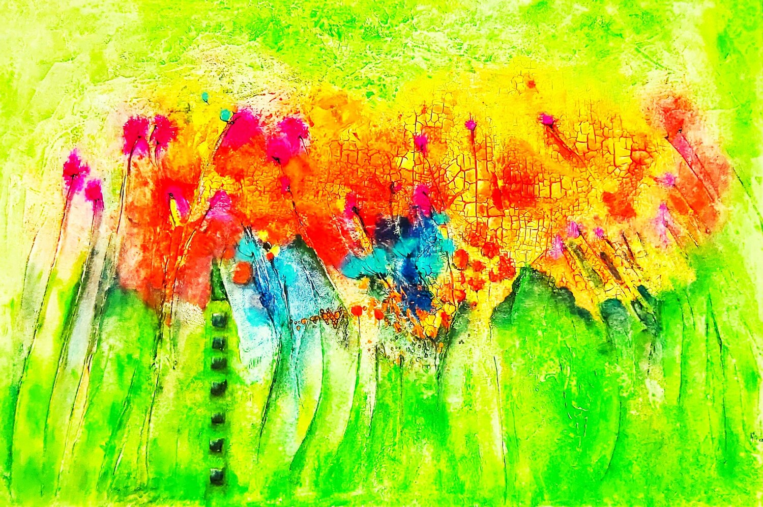 im Winde geweht Cornelia Seibt Original painting for sale
