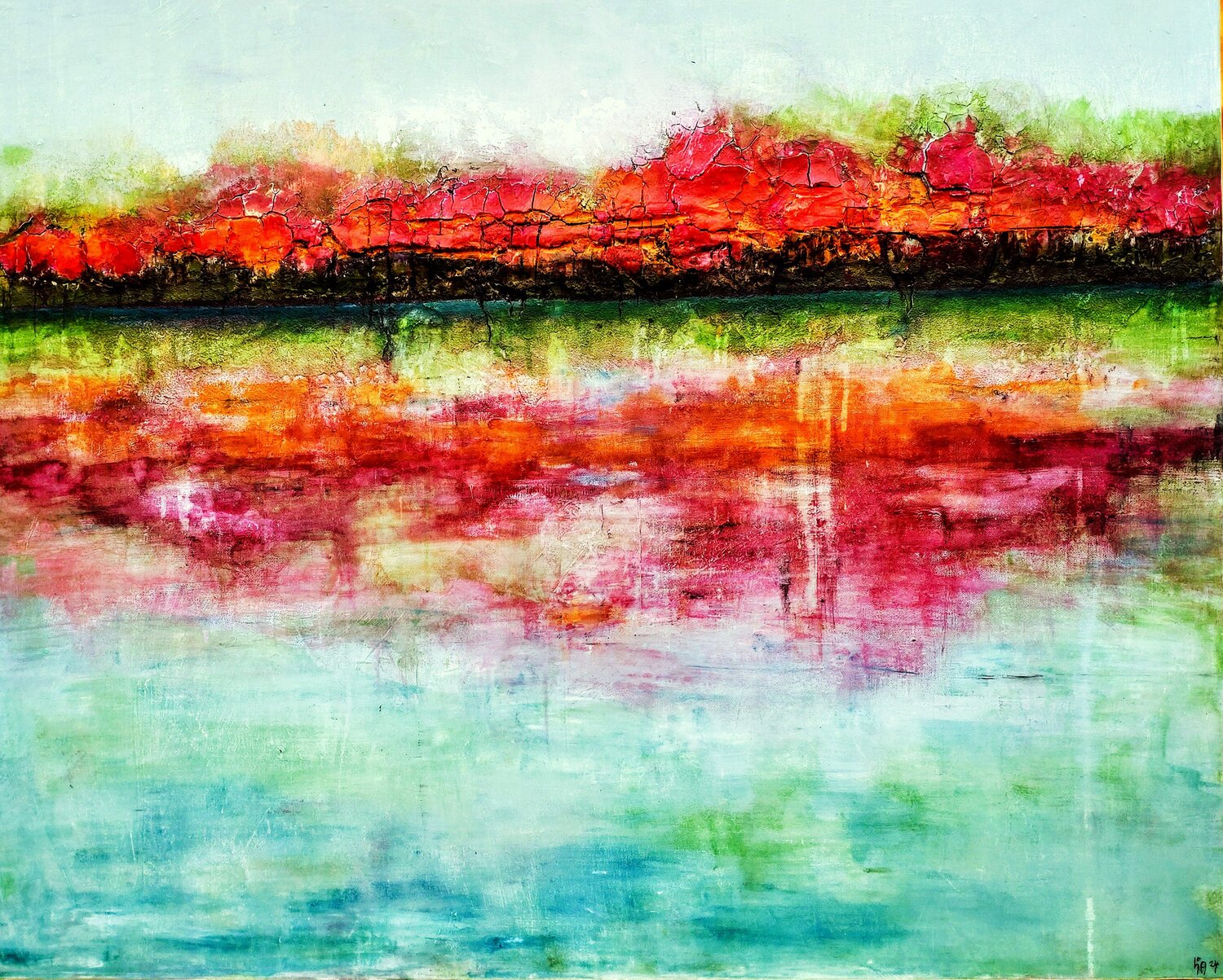 Indian summer Cornelia Seibt Original painting for sale