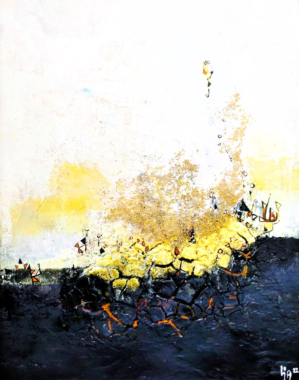 Goldstaub Cornelia Seibt Original painting for sale