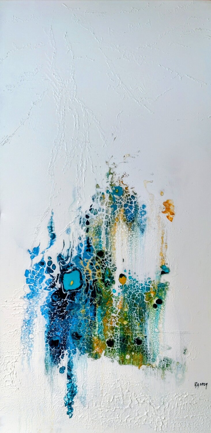 Perlentaucher Cornelia Seibt Original painting for sale