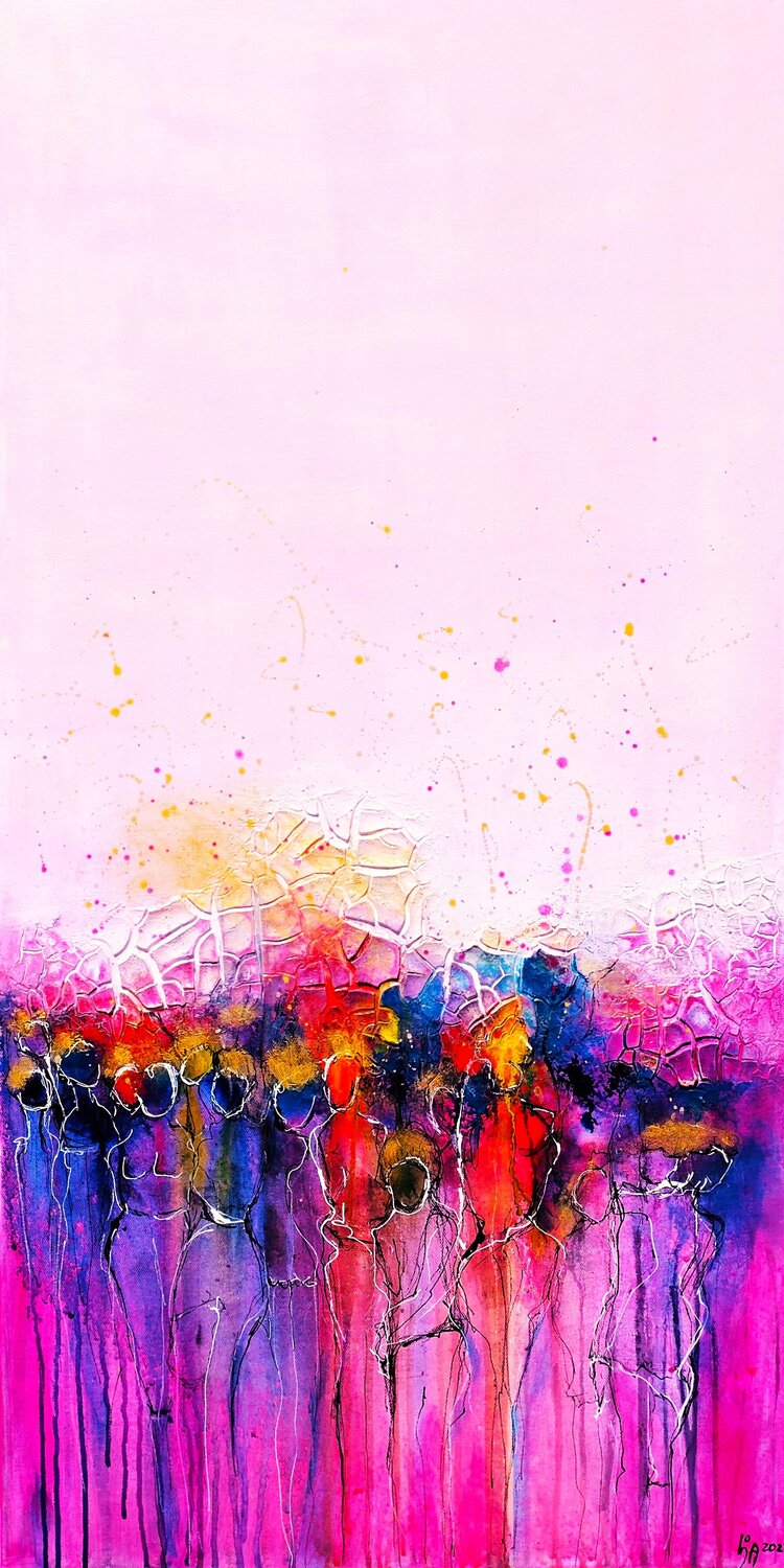 Disco-Fieber Cornelia Seibt Original painting for sale