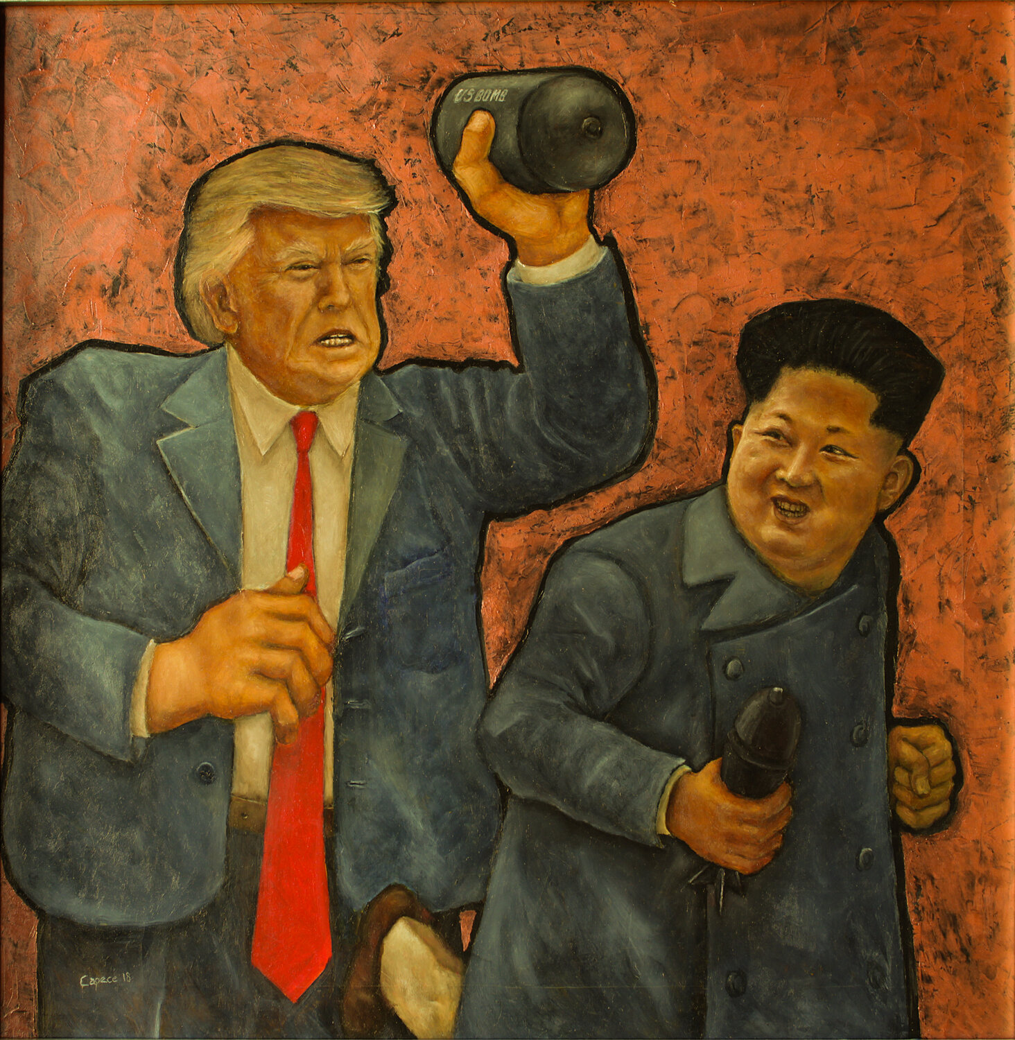 Fire & Fury Nunzio Capece Original painting for sale