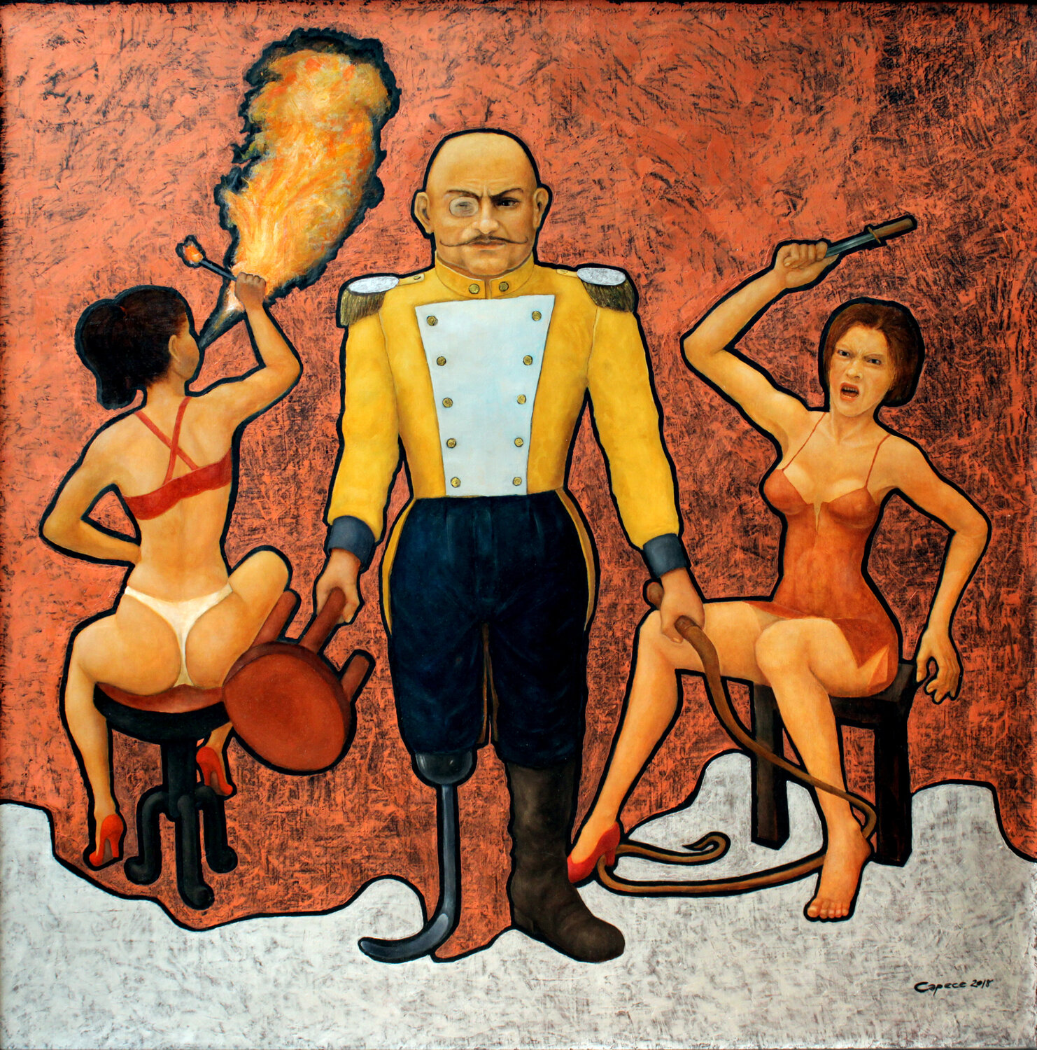 IL DOMATORE Nunzio Capece Original painting for sale