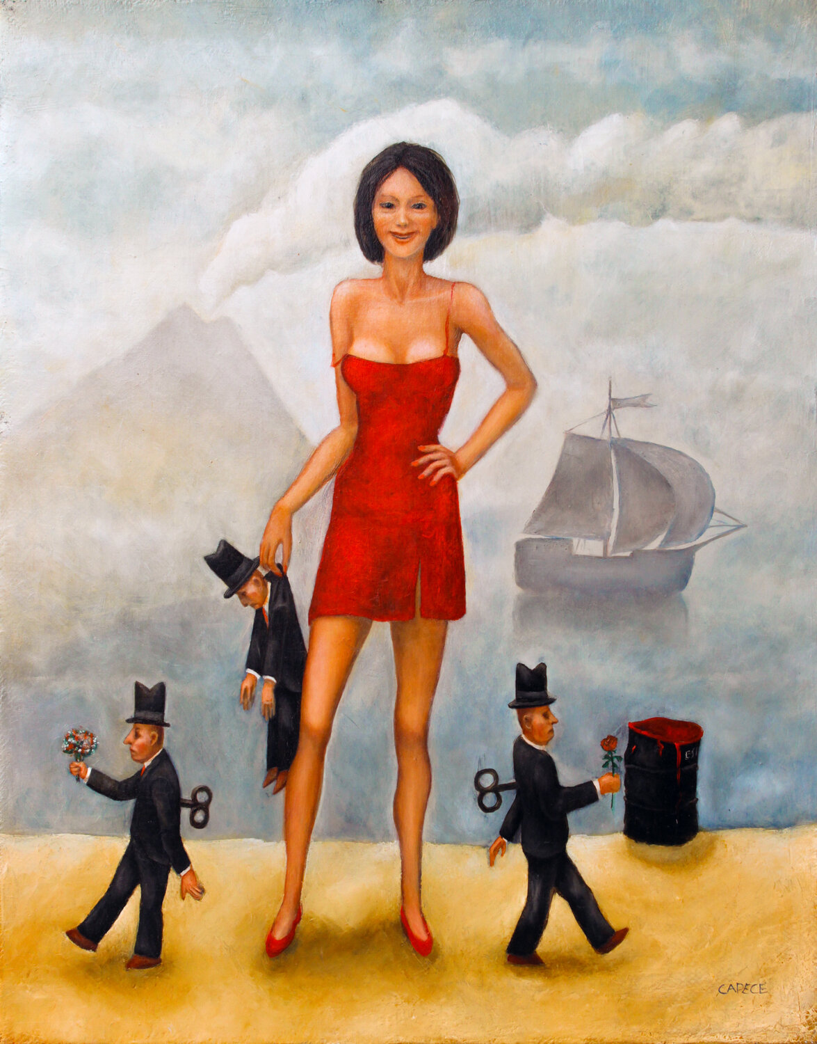 La giocattolaia Nunzio Capece Original painting for sale