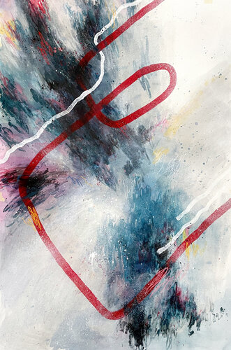 What Goes Around Comes Around by Nataliia Chebarkova, Painting for Sale on Select